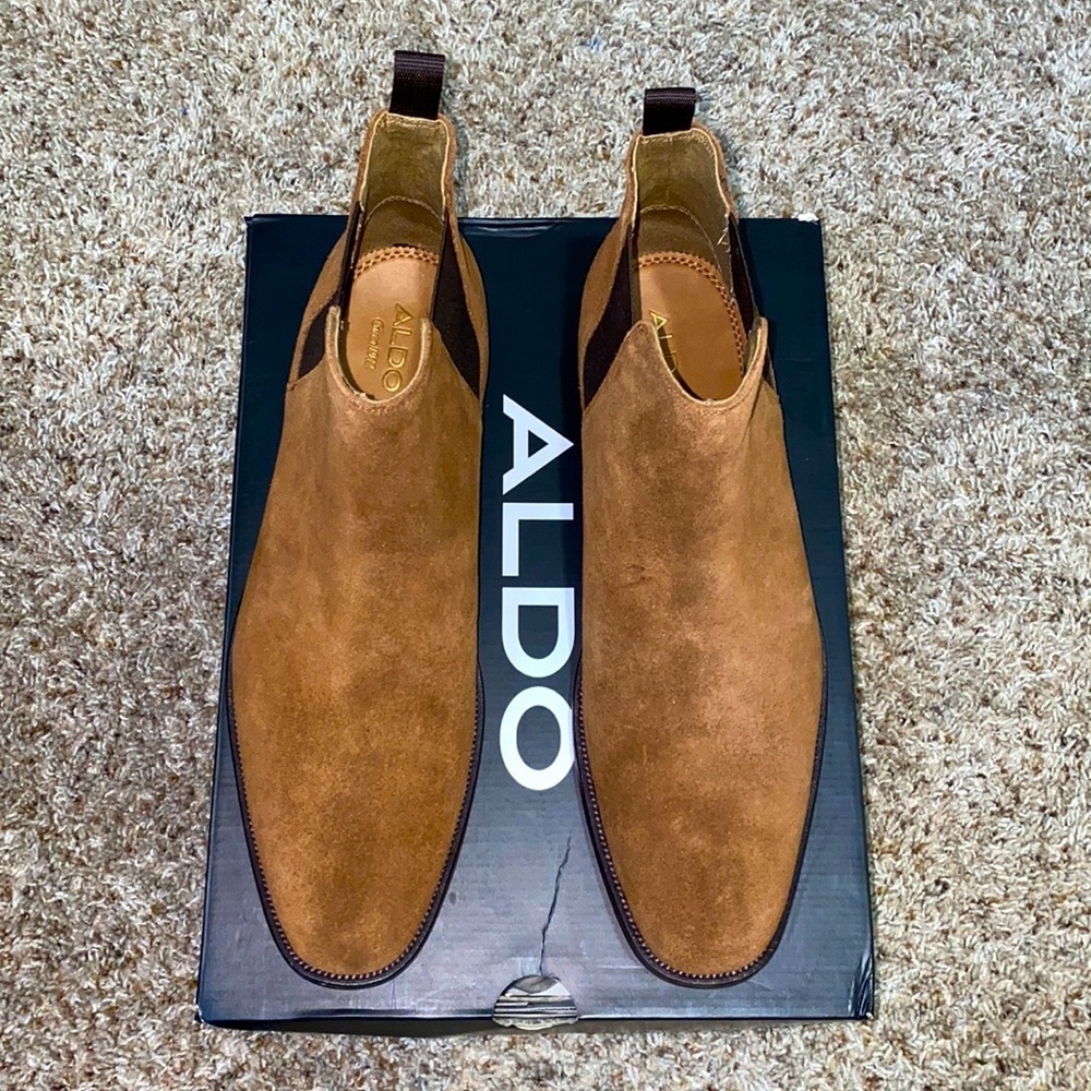 Aldo Medium Brown Chelsea Boot NWT Sz 12